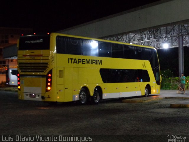 Viação Itapemirim 17609 na cidade de Campos dos Goytacazes, Rio de Janeiro, Brasil, por Luis Otávio Vicente Domingues. ID da foto: 5831989.