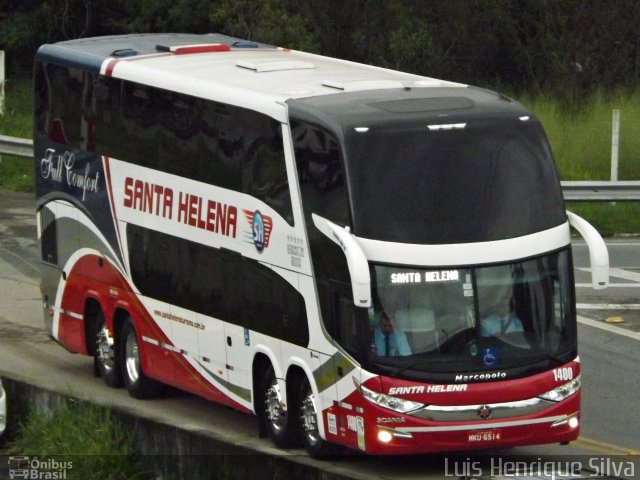 Santa Helena Turismo 1400 na cidade de Aparecida, São Paulo, Brasil, por Luis Henrique Silva. Número da foto: #5832544.