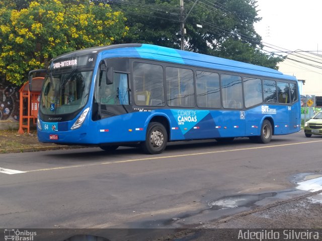 SOGAL - Sociedade de Ônibus Gaúcha Ltda. 64 na cidade de Canoas, Rio Grande do Sul, Brasil, por Adegildo Silveira. Número da foto: #5835206.