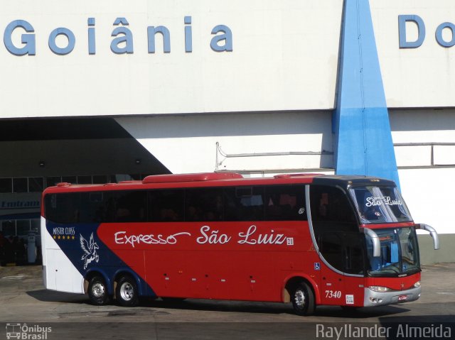 Expresso São Luiz 7340 na cidade de Goiânia, Goiás, Brasil, por Rayllander Almeida. Número da foto: #5833148.