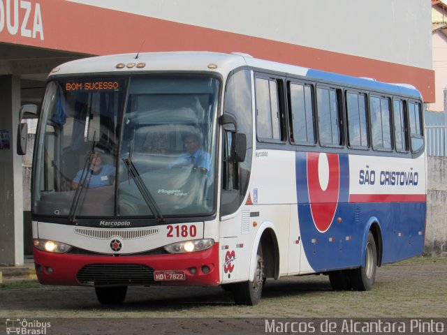 Viação São Cristóvão 2180 na cidade de Perdões, Minas Gerais, Brasil, por Marcos de Alcantara Pinto. Número da foto: #5833683.