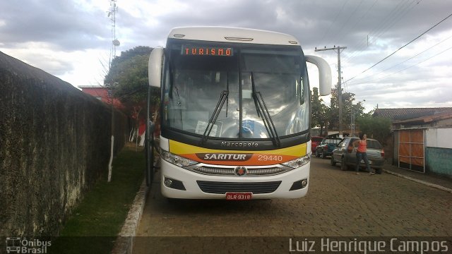 Saritur - Santa Rita Transporte Urbano e Rodoviário 29440 na cidade de Piedade dos Gerais, Minas Gerais, Brasil, por Luiz Henrique Campos. ID da foto: 5832935.