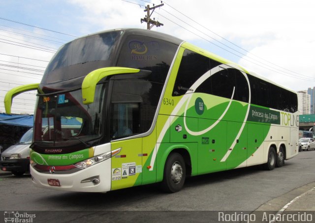 Expresso Princesa dos Campos 6340 na cidade de São Paulo, São Paulo, Brasil, por Rodrigo  Aparecido. ID da foto: 5834914.