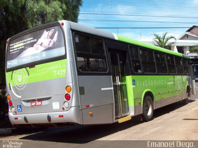 Viação Garcia 7429 na cidade de Maringá, Paraná, Brasil, por Emanoel Diego.. ID da foto: 5835526.