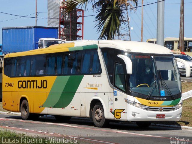 Empresa Gontijo de Transportes 7040 na cidade de Vitória, Espírito Santo, Brasil, por Lucas  Ribeiro. ID da foto: 5835388.