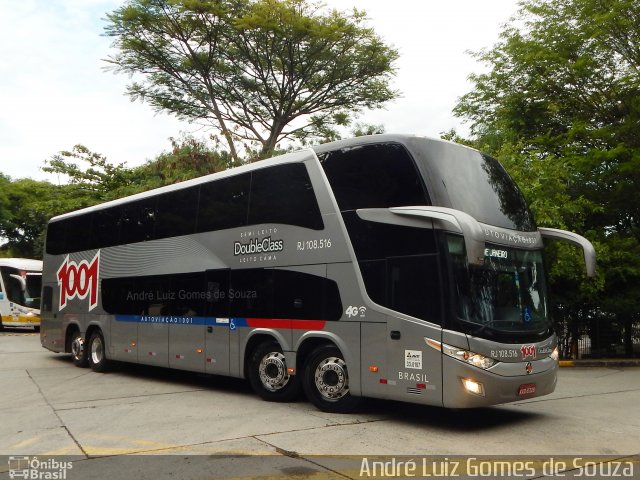 Auto Viação 1001 RJ 108.516 na cidade de São Paulo, São Paulo, Brasil, por André Luiz Gomes de Souza. Número da foto: #5839170.