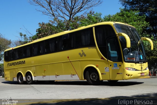 Viação Itapemirim 5805 na cidade de São Paulo, São Paulo, Brasil, por Felipe Pessoa de Albuquerque. ID da foto: 5837771.