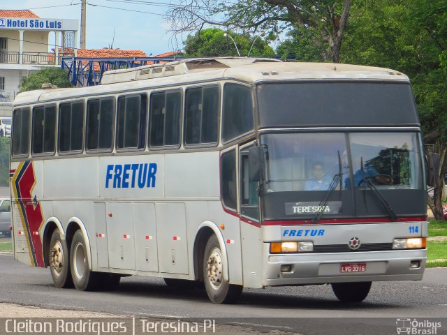 Fretur Transportes e Turismo 114 na cidade de Teresina, Piauí, Brasil, por Cleiton Rodrigues. ID da foto: 5839390.