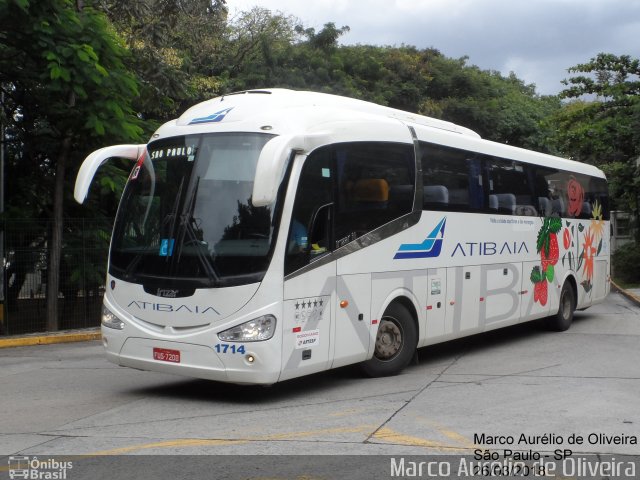 Viação Atibaia São Paulo 1714 na cidade de São Paulo, São Paulo, Brasil, por Marco Aurélio de Oliveira. ID da foto: 5840670.