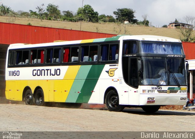 Empresa Gontijo de Transportes 11160 na cidade de João Monlevade, Minas Gerais, Brasil, por Danilo Alexandre. ID da foto: 5840996.