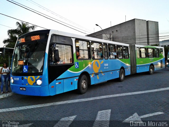 Viação Serrana 15039 na cidade de Vitória, Espírito Santo, Brasil, por Danilo Moraes. ID da foto: 5840284.