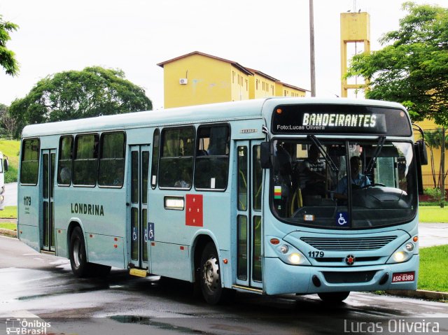 TCGL - Transportes Coletivos Grande Londrina 1179 na cidade de Londrina, Paraná, Brasil, por Lucas Oliveira . Número da foto: #5841176.