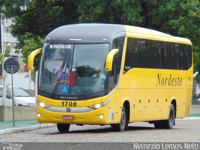 Viação Nordeste 1708 na cidade de Fortaleza, Ceará, Brasil, por Nemezio Lemos Neto. Número da foto: #5843393.