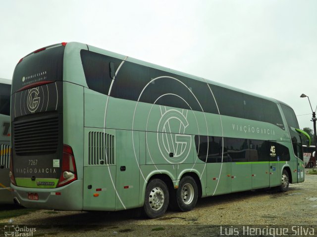 Viação Garcia 7267 na cidade de Aparecida, São Paulo, Brasil, por Luis Henrique Silva. Número da foto: #5843565.