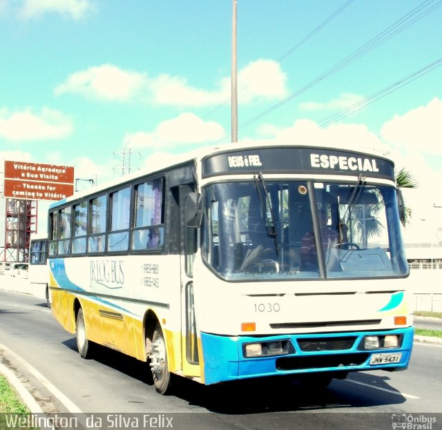 JR Log Bus 1030 na cidade de Vitória, Espírito Santo, Brasil, por Wellington  da Silva Felix. ID da foto: 5842709.