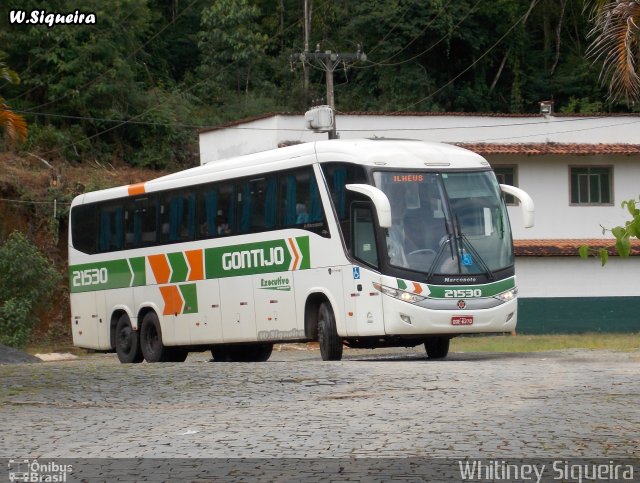 Empresa Gontijo de Transportes 21530 na cidade de Manhuaçu, Minas Gerais, Brasil, por Whitiney Siqueira. ID da foto: 5844192.