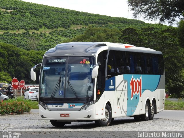 Auto Viação 1001 RJ 108.1085 na cidade de Manhuaçu, Minas Gerais, Brasil, por Gilberto Martins. Número da foto: #5845470.