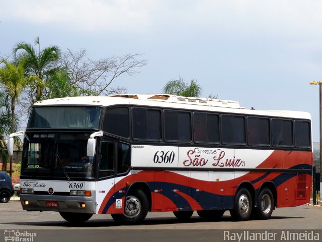 Expresso São Luiz 6360 na cidade de Jataí, Goiás, Brasil, por Rayllander Almeida. Número da foto: #5845404.