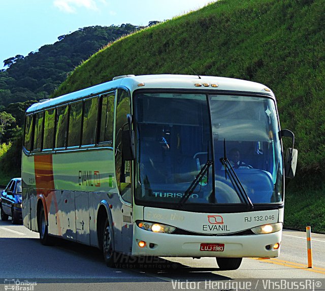 Evanil Transportes e Turismo RJ 132.046 na cidade de Petrópolis, Rio de Janeiro, Brasil, por Victor Henrique. Número da foto: #5844722.