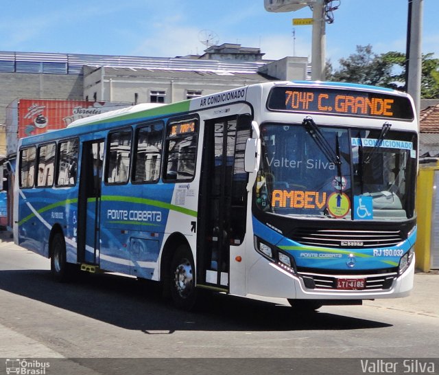 Viação Ponte Coberta RJ 190.032 na cidade de Rio de Janeiro, Rio de Janeiro, Brasil, por Valter Silva. Número da foto: #5844560.