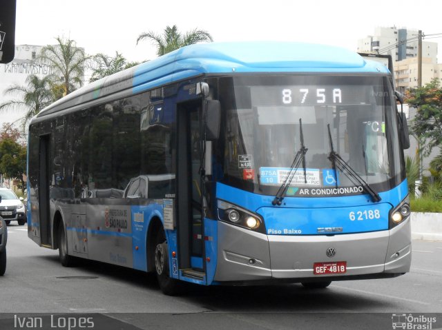 TUPI - Transportes Urbanos Piratininga 6 2188 na cidade de São Paulo, São Paulo, Brasil, por Ivan da Silva Lopes. Número da foto: #5845663.