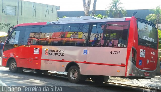 Pêssego Transportes 4 7295 na cidade de São Paulo, São Paulo, Brasil, por Luciano Ferreira da Silva. ID da foto: 5845446.