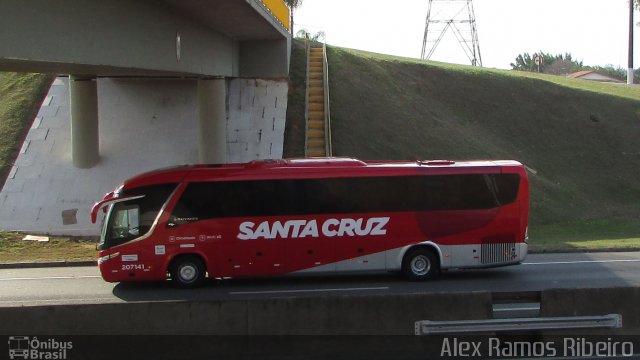 Viação Santa Cruz 207141 na cidade de Roseira, São Paulo, Brasil, por Alex Ramos Ribeiro. Número da foto: #5783988.
