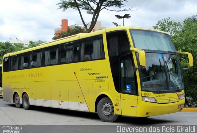 Viação Itapemirim 49001 na cidade de São Paulo, São Paulo, Brasil, por Cleverson dos Reis Giraldi. ID da foto: 5784812.