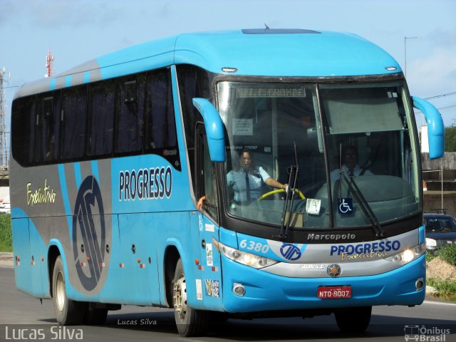 Auto Viação Progresso 6380 na cidade de Jaboatão dos Guararapes, Pernambuco, Brasil, por Lucas Silva. ID da foto: 5789274.