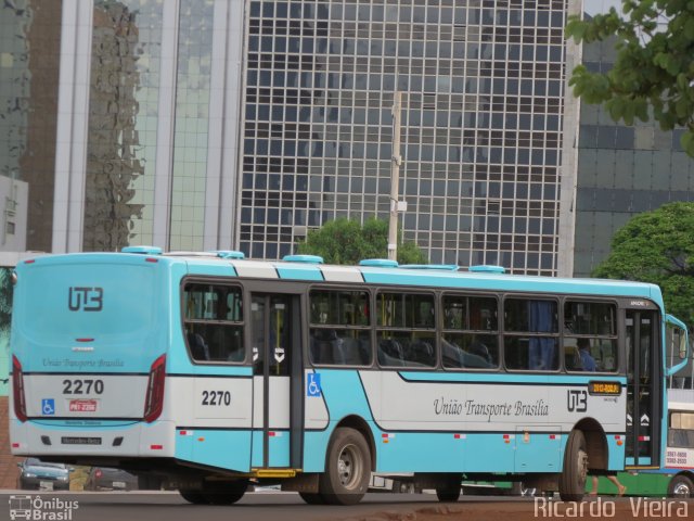 UTB - União Transporte Brasília 2270 na cidade de Brasília, Distrito Federal, Brasil, por Ricardo Vieira. Número da foto: #5788354.