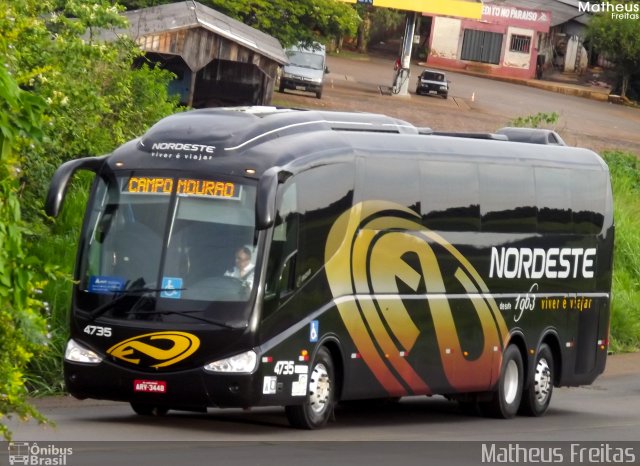 Expresso Nordeste 4735 na cidade de Nova Tebas, Paraná, Brasil, por Matheus Freitas. ID da foto: 5788279.