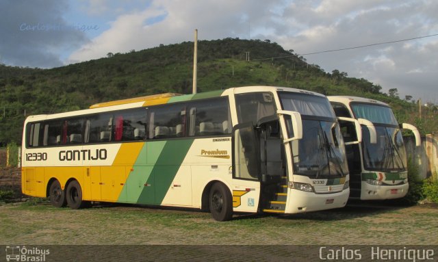 Empresa Gontijo de Transportes 12330 na cidade de Itaobim, Minas Gerais, Brasil, por Carlos  Henrique. ID da foto: 5791072.