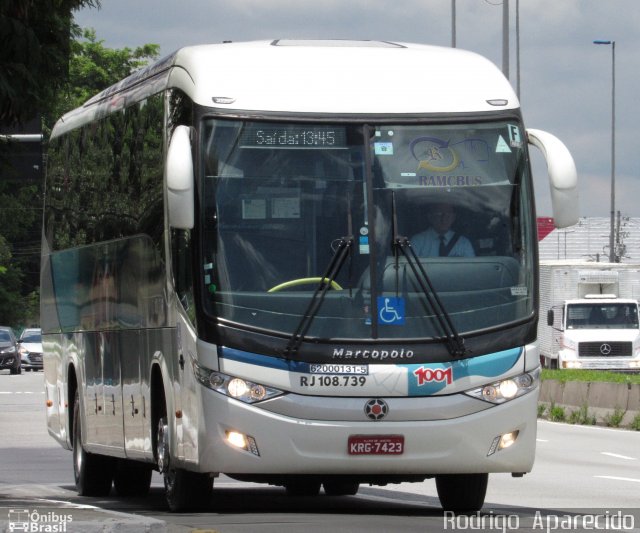 Auto Viação 1001 RJ 108.739 na cidade de São Paulo, São Paulo, Brasil, por Rodrigo  Aparecido. ID da foto: 5789627.