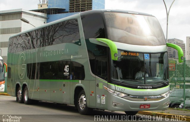 Viação Garcia 7167 na cidade de São Paulo, São Paulo, Brasil, por Francisco Mauricio Freire. Número da foto: #5790815.