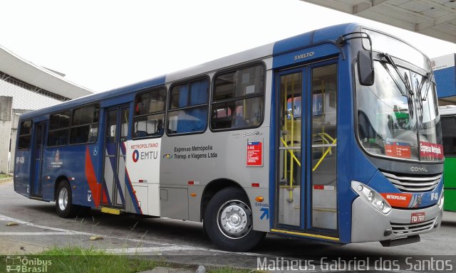 Expresso Metrópolis Transportes e Viagens MP-1436 na cidade de Campinas, São Paulo, Brasil, por Matheus Gabriel dos Santos. ID da foto: 5791648.