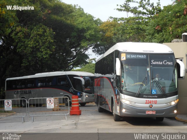 Viação Santa Cruz 334110 na cidade de São Paulo, São Paulo, Brasil, por Whitiney Siqueira. ID da foto: 5792307.