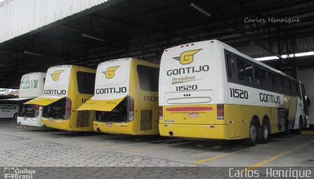 Empresa Gontijo de Transportes 11520 na cidade de Governador Valadares, Minas Gerais, Brasil, por Carlos  Henrique. ID da foto: 5793067.