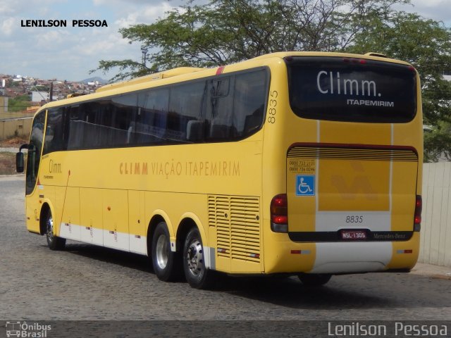 Viação Itapemirim 8835 na cidade de Caruaru, Pernambuco, Brasil, por Lenilson da Silva Pessoa. Número da foto: #5793182.