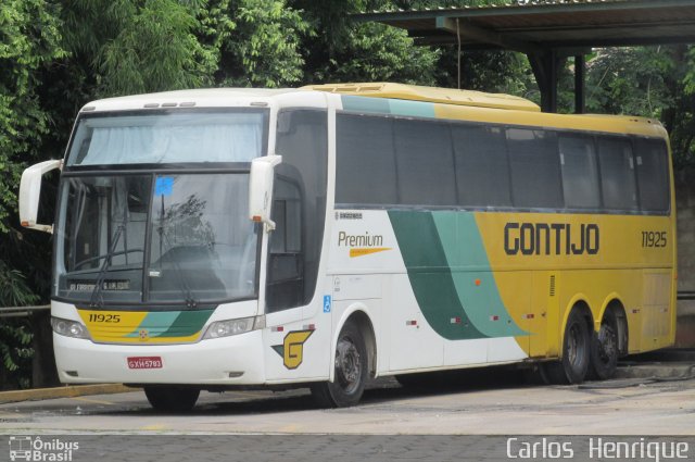 Empresa Gontijo de Transportes 11925 na cidade de Governador Valadares, Minas Gerais, Brasil, por Carlos  Henrique. ID da foto: 5793095.