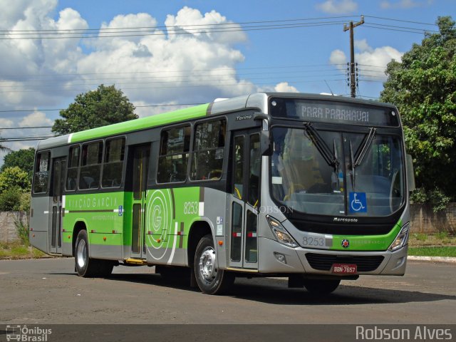 Viação Garcia 8253 na cidade de Paranavaí, Paraná, Brasil, por Robson Alves. ID da foto: 5793575.