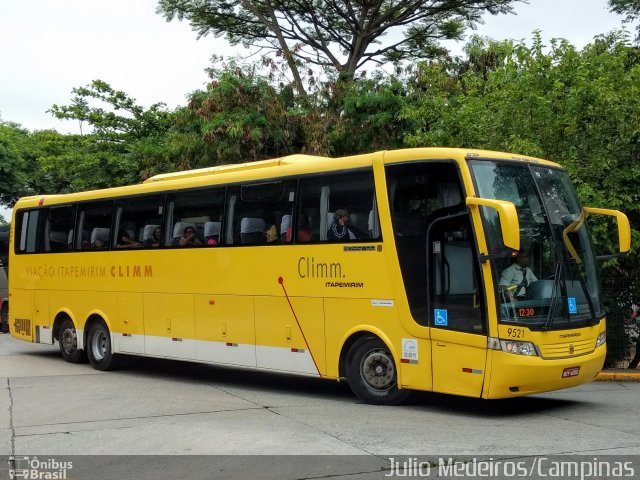 Viação Itapemirim 9521 na cidade de São Paulo, São Paulo, Brasil, por Julio Medeiros. ID da foto: 5793008.