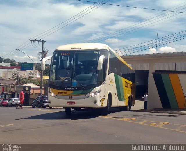 Empresa Gontijo de Transportes 18540 na cidade de Araxá, Minas Gerais, Brasil, por Guilherme Antonio. Número da foto: #5792178.