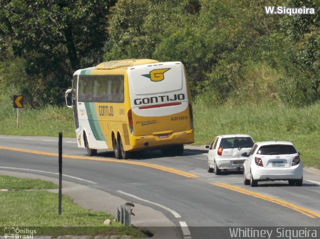 Empresa Gontijo de Transportes 12085 na cidade de Viana, Espírito Santo, Brasil, por Whitiney Siqueira. ID da foto: 5794513.