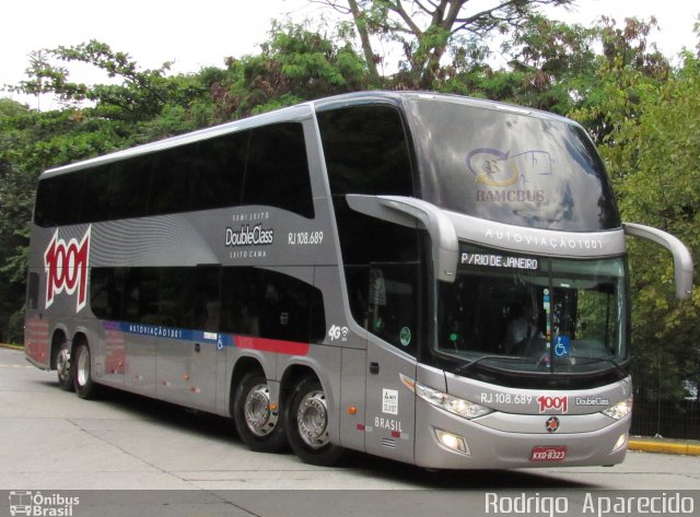 Auto Viação 1001 RJ 108.689 na cidade de São Paulo, São Paulo, Brasil, por Rodrigo  Aparecido. Número da foto: #5795170.
