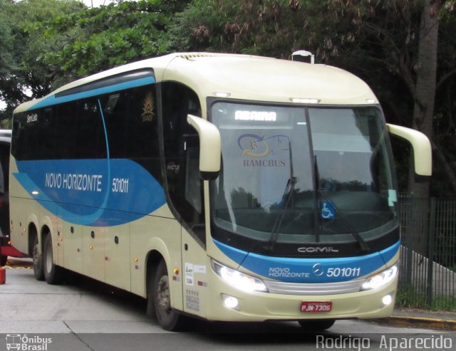 Viação Novo Horizonte 501011 na cidade de São Paulo, São Paulo, Brasil, por Rodrigo  Aparecido. Número da foto: #5795132.