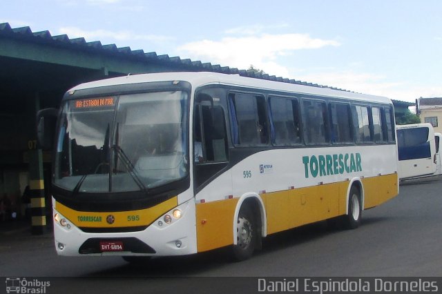 Torrescar Transportes e Turismo 595 na cidade de Osório, Rio Grande do Sul, Brasil, por Daniel Espindola Dorneles. ID da foto: 5794480.