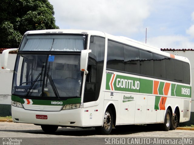 Empresa Gontijo de Transportes 11890 na cidade de Almenara, Minas Gerais, Brasil, por Sérgio Augusto Braga Canuto. ID da foto: 5796033.