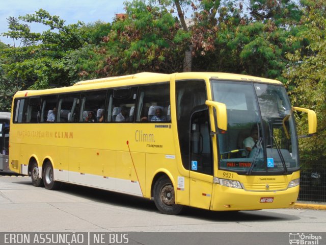 Viação Itapemirim 9521 na cidade de São Paulo, São Paulo, Brasil, por Eronildo Assunção. ID da foto: 5796262.