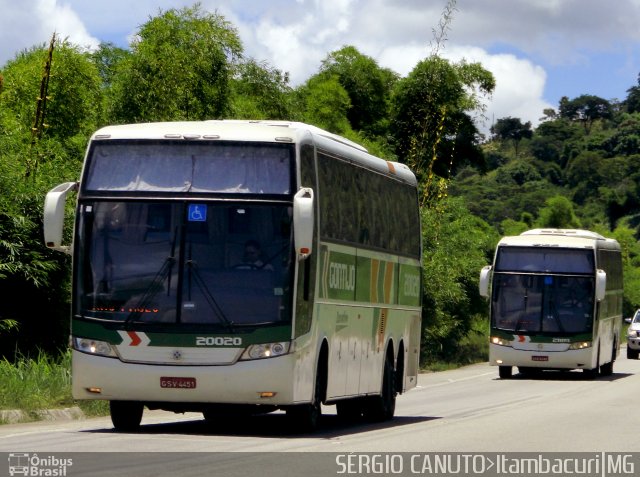 Empresa Gontijo de Transportes 20020 na cidade de Itambacuri, Minas Gerais, Brasil, por Sérgio Augusto Braga Canuto. ID da foto: 5796181.