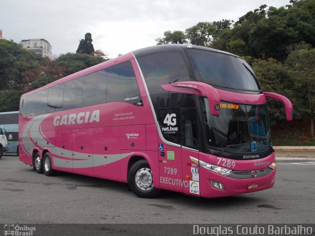 Viação Garcia 7289 na cidade de São Paulo, São Paulo, Brasil, por Douglas Couto Barbalho. ID da foto: 5794238.